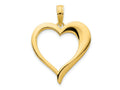 FJC Finejewelers 14 kt Yellow Gold Open Heart Charm 18 mm