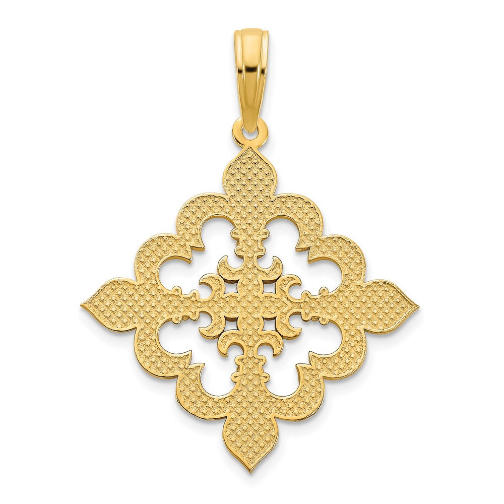 FJC Finejewelers 14 kt Yellow Gold Fancy Charm 23 x 21 mm
