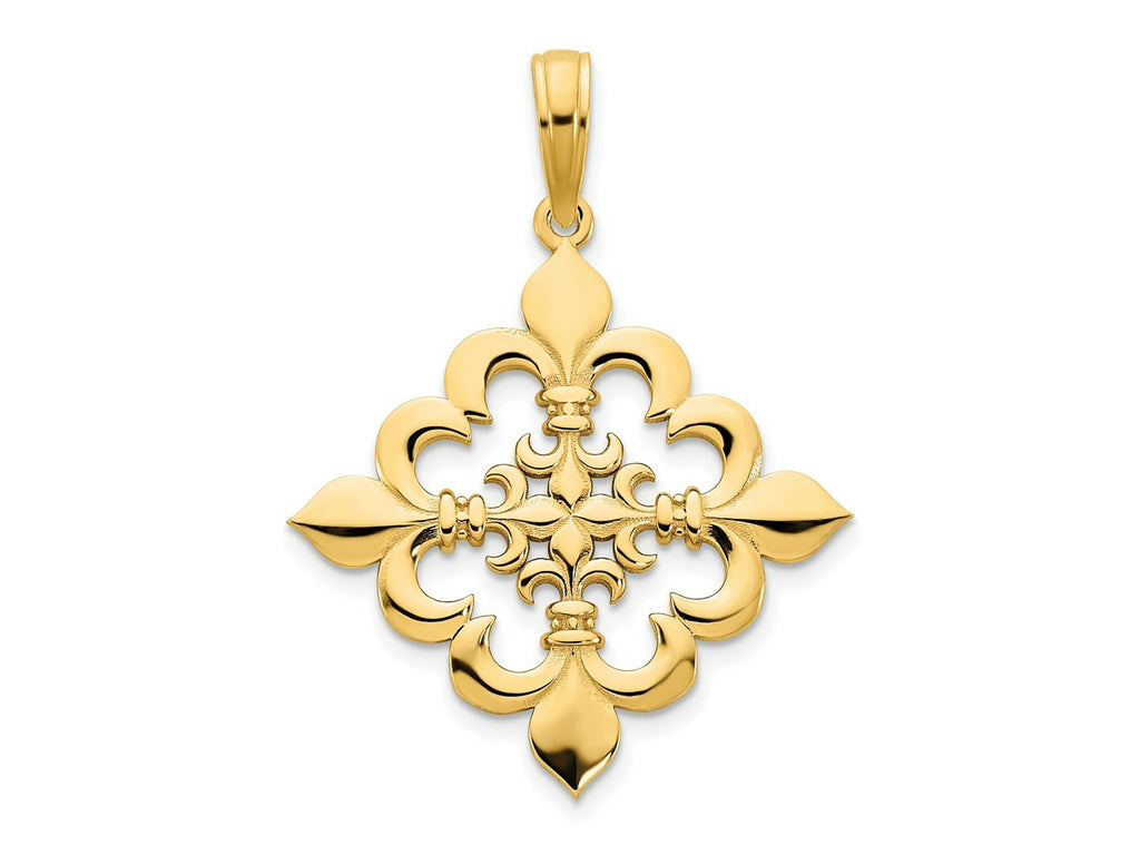 FJC Finejewelers 14 kt Yellow Gold Fancy Charm 23 x 21 mm