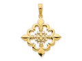 FJC Finejewelers 14 kt Yellow Gold Fancy Charm 23 x 21 mm