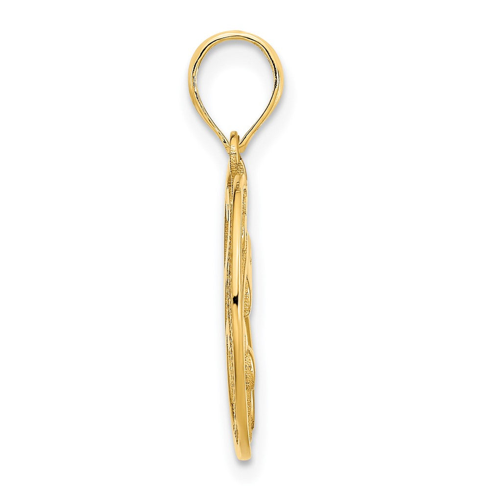 FJC Finejewelers 14 kt Yellow Gold Unicorn Charm 22 x 17 mm