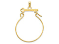 FJC Finejewelers 14 kt Yellow Gold Key Charm Holder Charm 16 mm