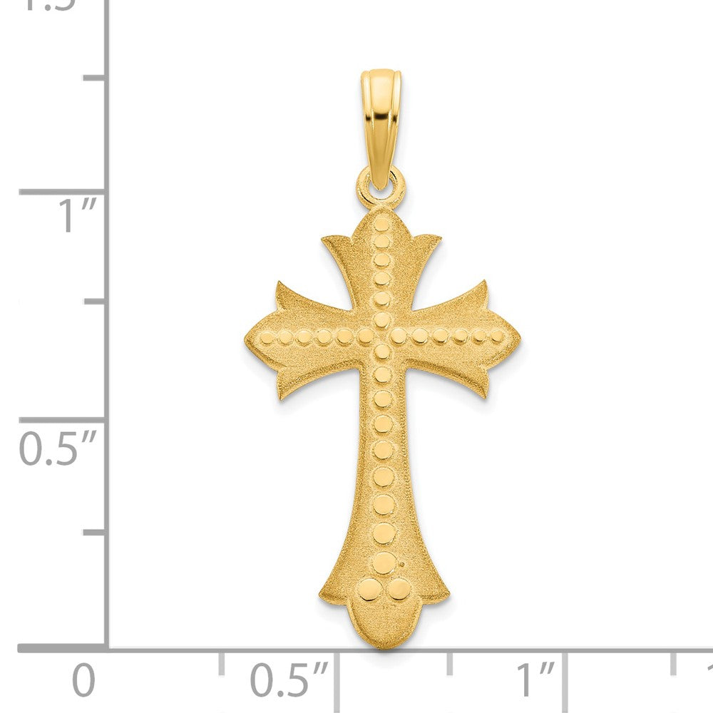 FJC Finejewelers 14 kt Yellow Gold Cross Charm 32 x 14 mm