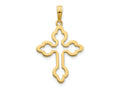FJC Finejewelers 14 kt Yellow Gold Cross Charm 30 x 17 mm