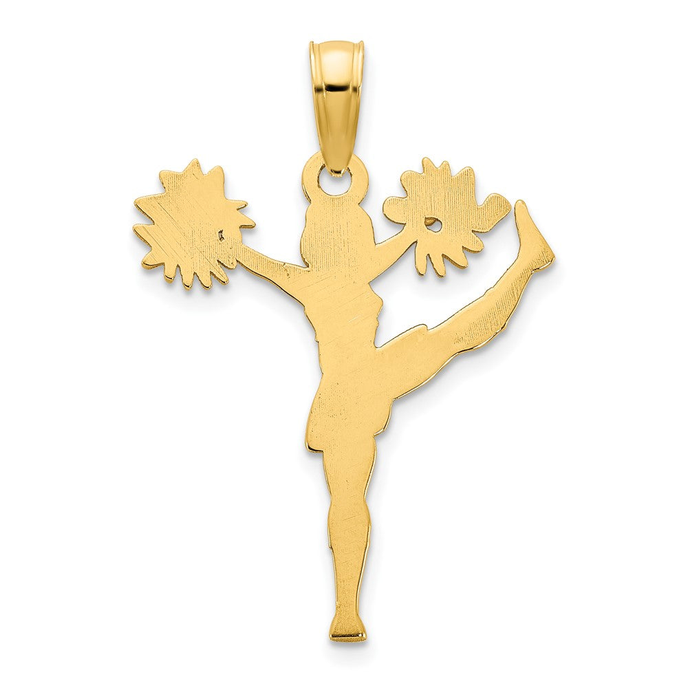 FJC Finejewelers 14 kt Yellow Gold Cheerleader Charm 21 x 17 mm