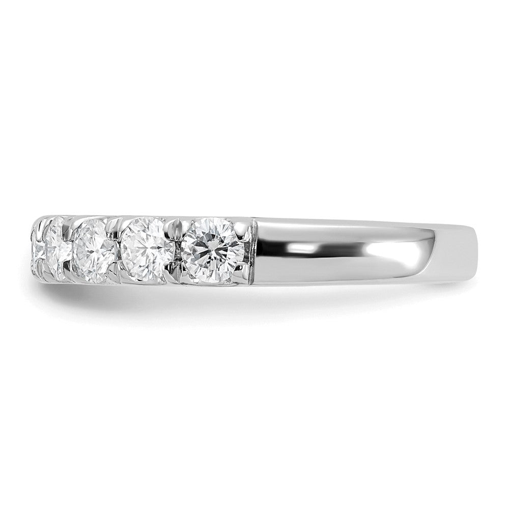 FJC Finejewelers 14 kt White Gold 1ct. 9 Stone G H I True Light Moissanite Band 3 mm