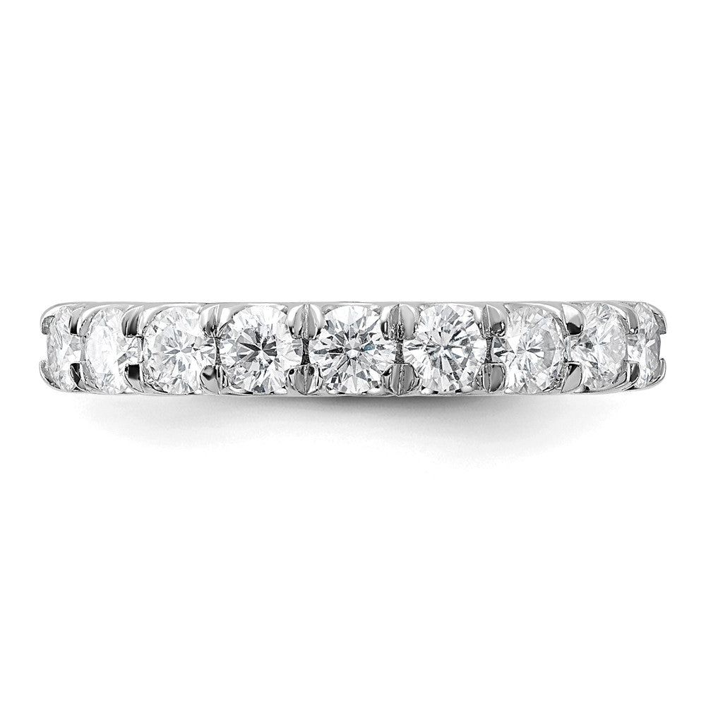 FJC Finejewelers 14 kt White Gold 1ct. 9 Stone G H I True Light Moissanite Band 3 mm