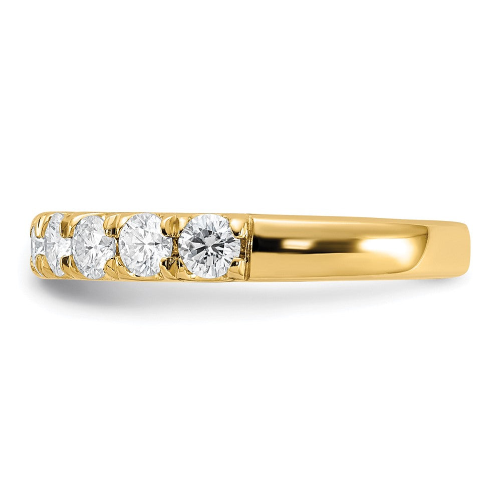 FJC Finejewelers 14 kt Yellow Gold  9 Stone G H I True Light Moissanite Band 3 mm