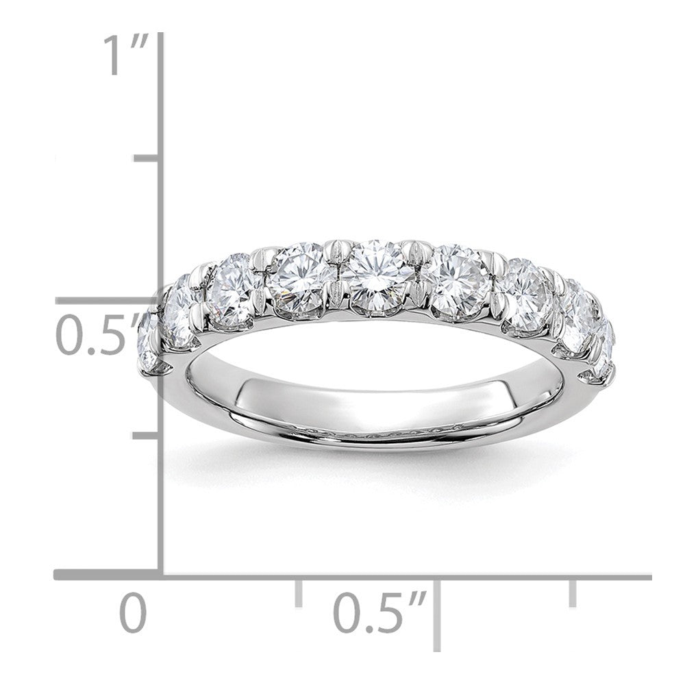FJC Finejewelers 14 kt White Gold 1.25 ct. 9 Stone G H I True Light Moissanite Band 3 mm