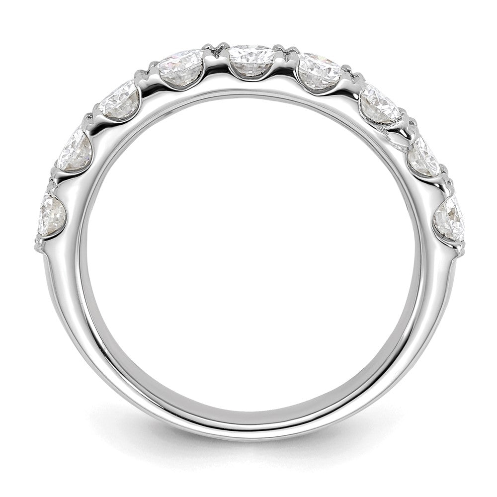 FJC Finejewelers 14 kt White Gold 1.25 ct. 9 Stone G H I True Light Moissanite Band 3 mm
