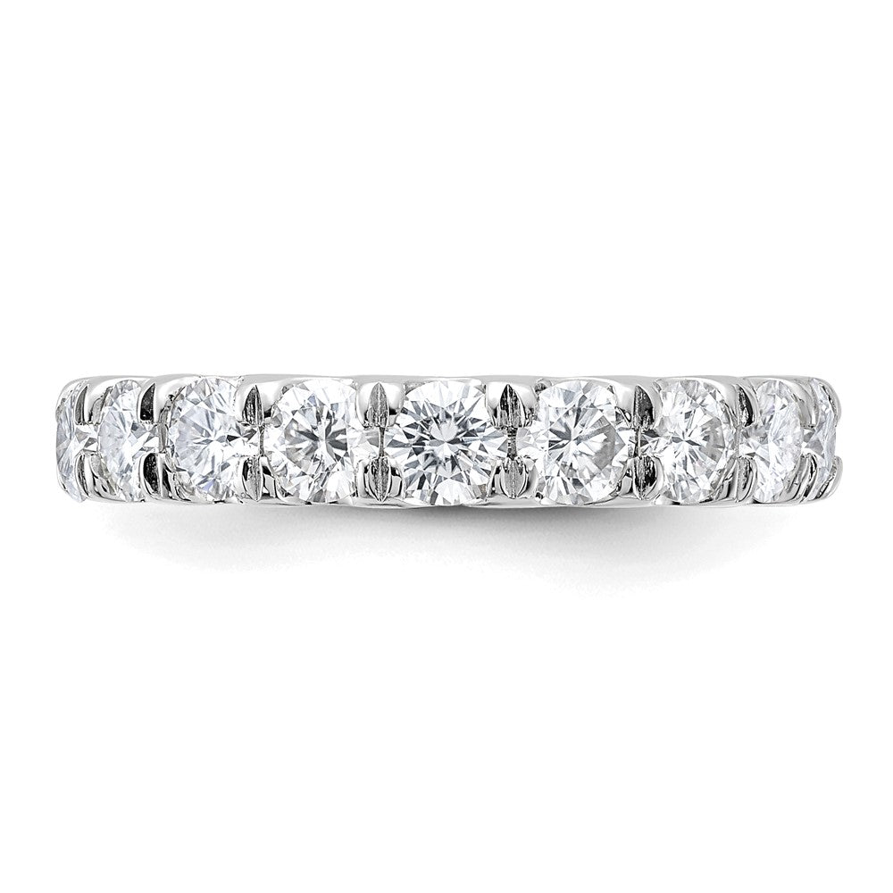 FJC Finejewelers 14 kt White Gold 1.25 ct. 9 Stone G H I True Light Moissanite Band 3 mm