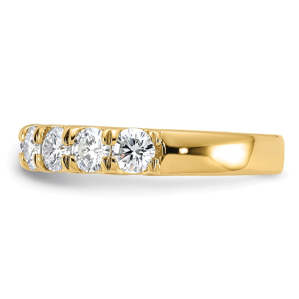 FJC Finejewelers 14 kt Yellow Gold 1.50ct. 9 Stone G H I True Light Moissanite Band 3 mm