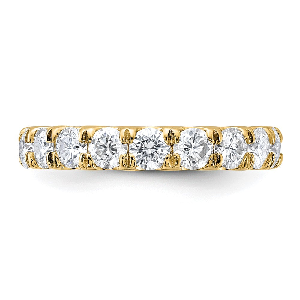 FJC Finejewelers 14 kt Yellow Gold 1.50ct. 9 Stone G H I True Light Moissanite Band 3 mm