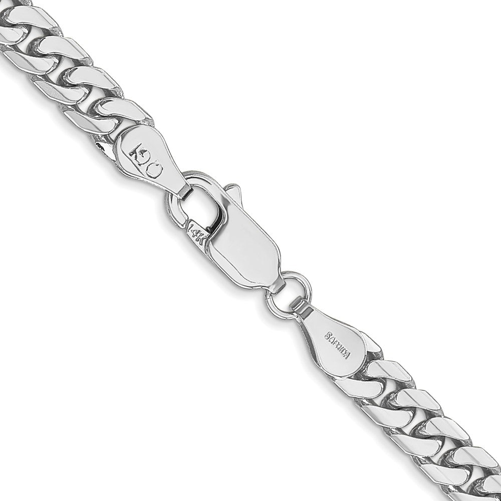 FJC Finejewelers 14 kt White Gold Curb WG Solid Miami Cuban Chain Bracelet 7 Inches x 4.3 mm
