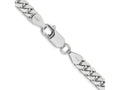 FJC Finejewelers 14 kt White Gold Curb WG Solid Miami Cuban Chain Bracelet 7 Inches x 5 mm