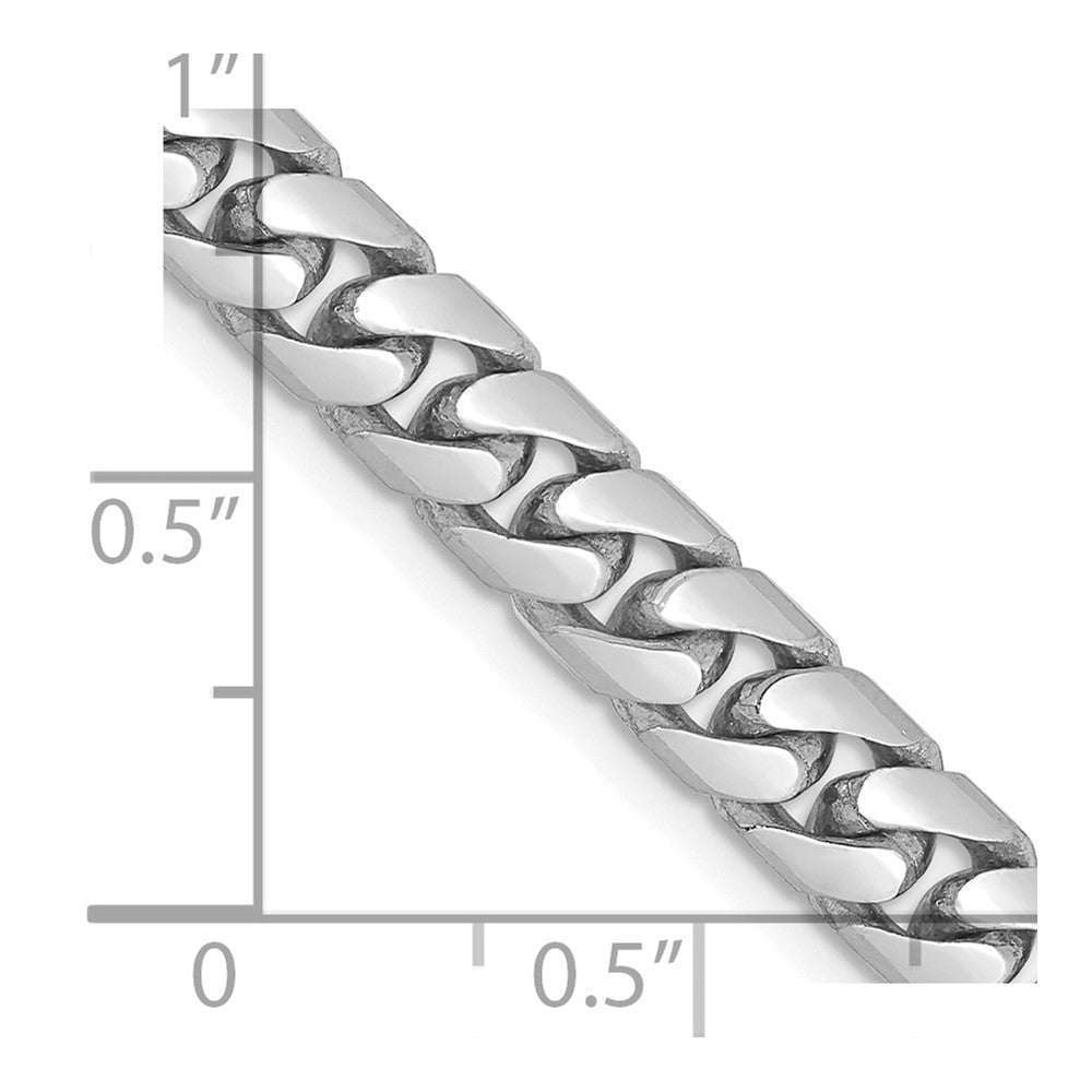 FJC Finejewelers 14 kt White Gold Curb WG Solid Miami Cuban Chain Bracelet 9 Inches x 5.5 mm