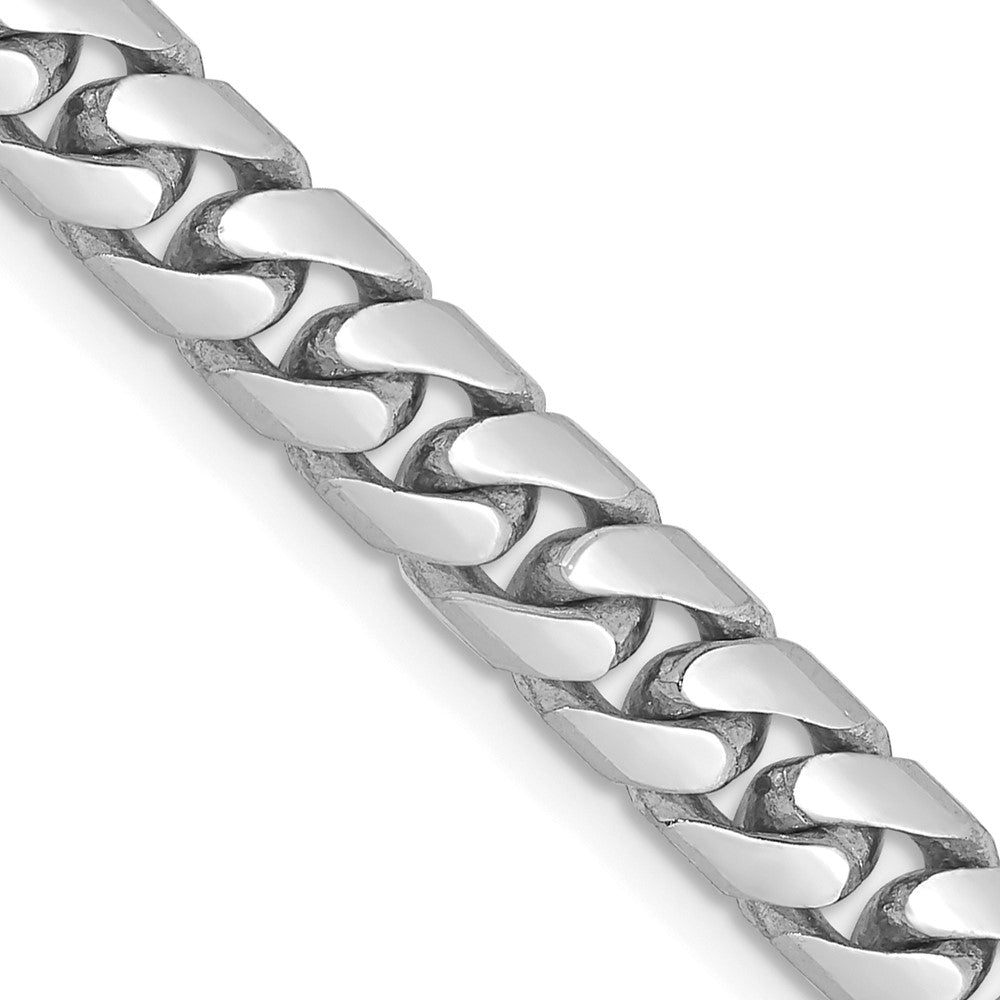 FJC Finejewelers 14 kt White Gold Curb WG Solid Miami Cuban Chain Bracelet 9 Inches x 5.5 mm