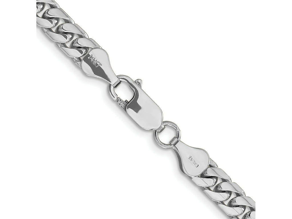 FJC Finejewelers 14 kt White Gold Curb WG Solid Miami Cuban Chain Bracelet 9 Inches x 5.5 mm