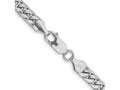 FJC Finejewelers 14 kt White Gold Curb WG Solid Miami Cuban Chain Bracelet 9 Inches x 5.5 mm