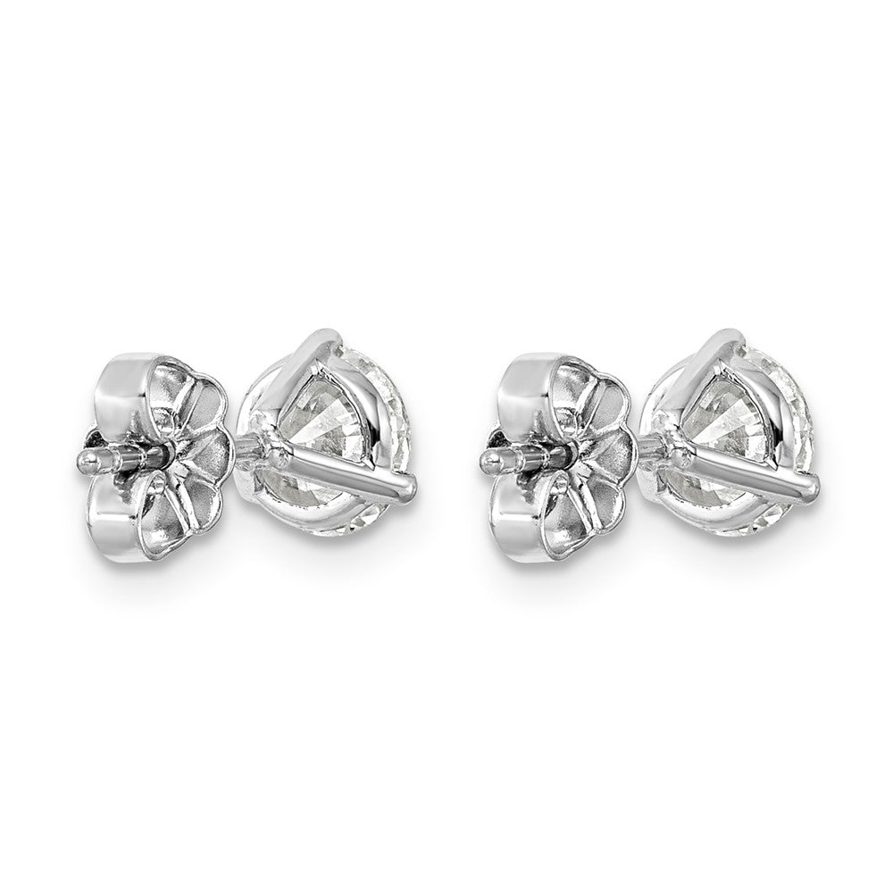 FJC Finejewelers Platinum 1 1/2ct Cert Lab Grown Diamonds VS+ F+ Round Stud Earrings 5.8 x 5.8 mm