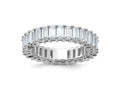 FJC Finejewelers 14 kt White Gold Emerald-cut D E F Pure Light Moissanite Eternity Band