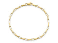 FJC Finejewelers 14 kt Yellow Gold Polished Fancy Box Links 7.5in Bracelet 7.5 Inches