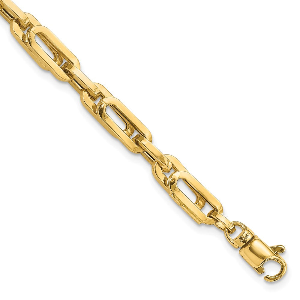 FJC Finejewelers 14 kt Yellow Gold Polished Fancy Link Mens Bracelet 8 Inches x 5.2 mm