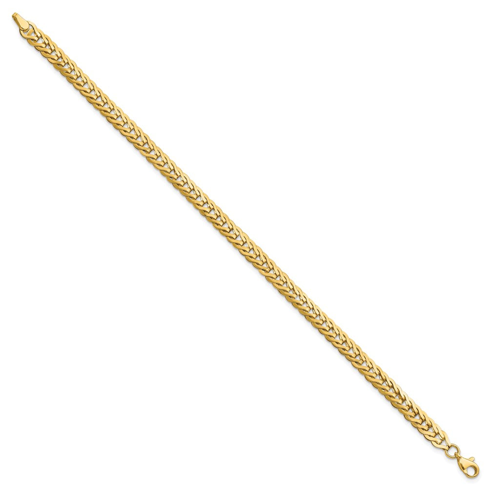 FJC Finejewelers 14 kt Yellow Gold Polished Fancy Link 7.5in Bracelet 7.5 Inches x 5.3 mm