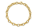 FJC Finejewelers 14 kt Yellow Gold Polished Fancy Link Bracelet 7.75 Inches x 6.8 mm