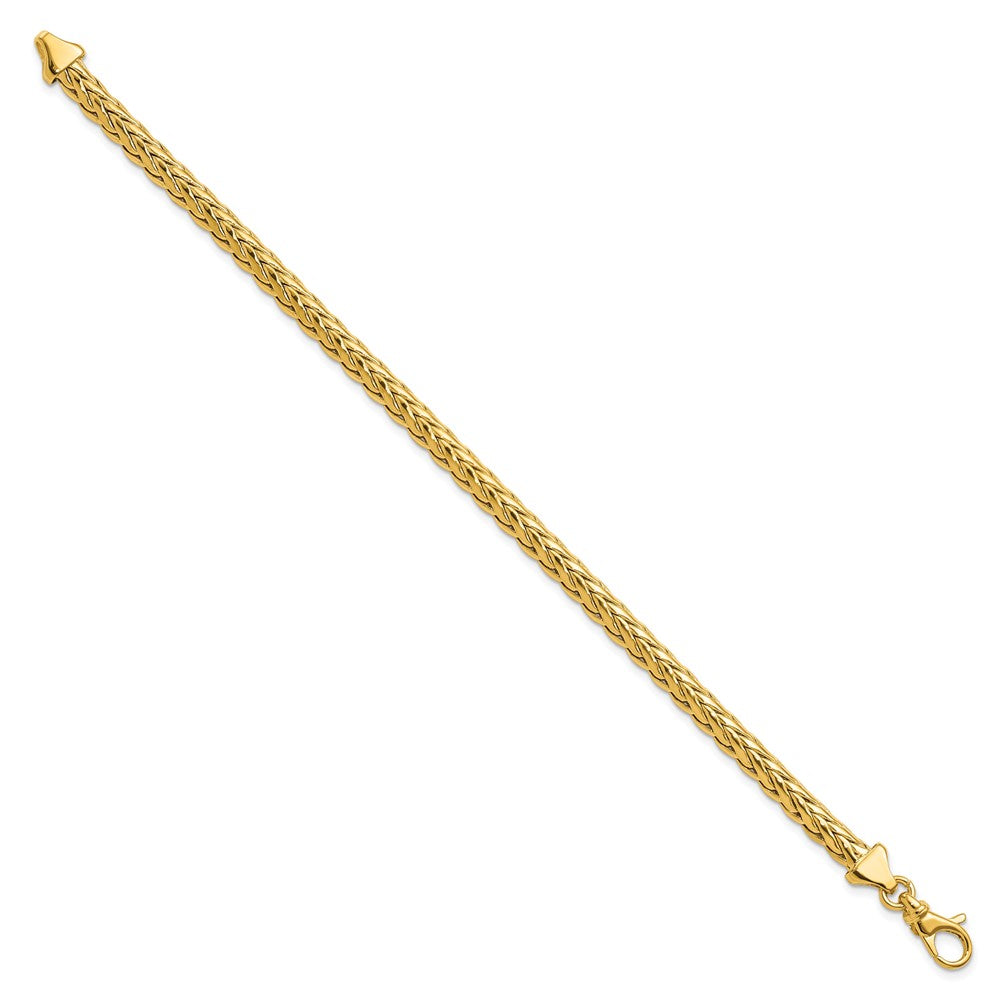 FJC Finejewelers 14 kt Yellow Gold Polished Fancy Link Bracelet 7.5 Inches x 4.8 mm