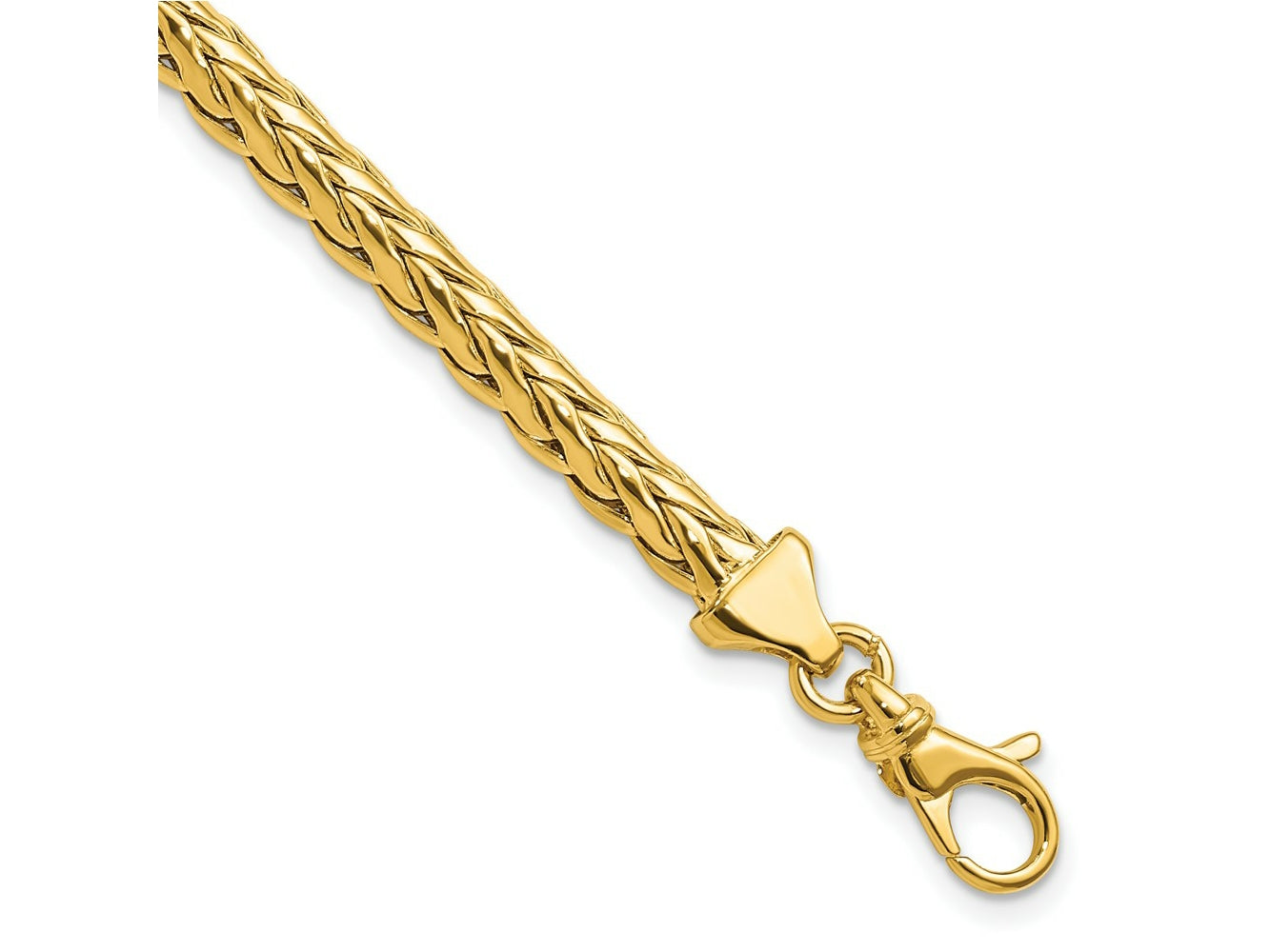 FJC Finejewelers 14 kt Yellow Gold Polished Fancy Link Bracelet 7.5 Inches x 4.8 mm