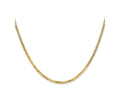 FJC Finejewelers 14 kt Yellow Gold Flat Beveled Curb Chain 30 Inches x 2.2 mm