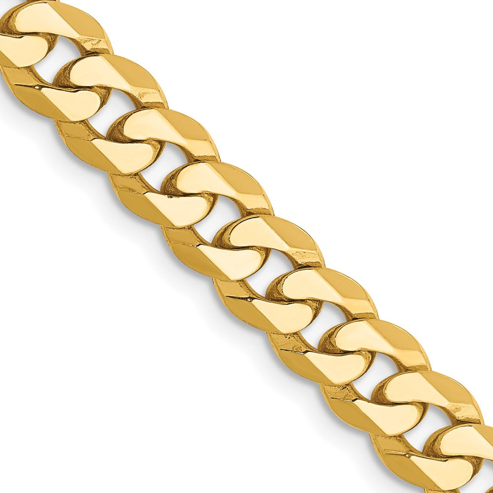 FJC Finejewelers 14 kt Yellow Gold Flat Beveled Curb Chain 8.5 Inches x 6.25 mm