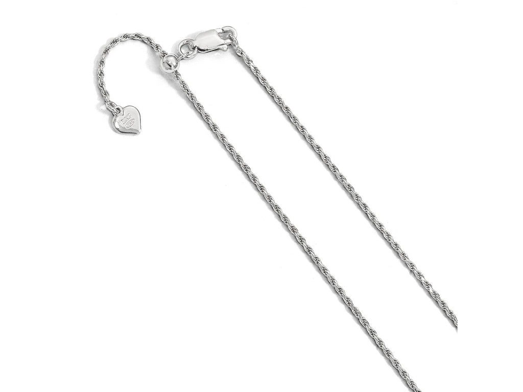FJC Finejewelers 925 Sterling Silver Adjustable Bright Cut Rope Chain 36 Inches x 1.4 mm