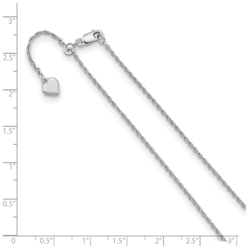 FJC Finejewelers 925 Sterling Silver Adjustable Loose Rope Chain 30 Inches x 1.35 mm