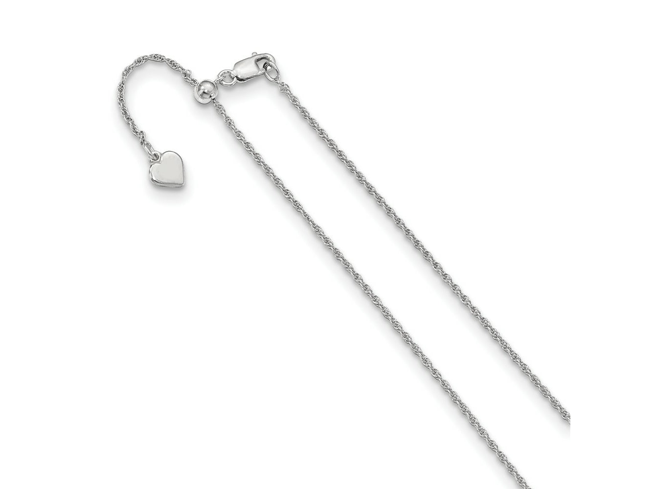 FJC Finejewelers 925 Sterling Silver Adjustable Loose Rope Chain 30 Inches x 1.35 mm