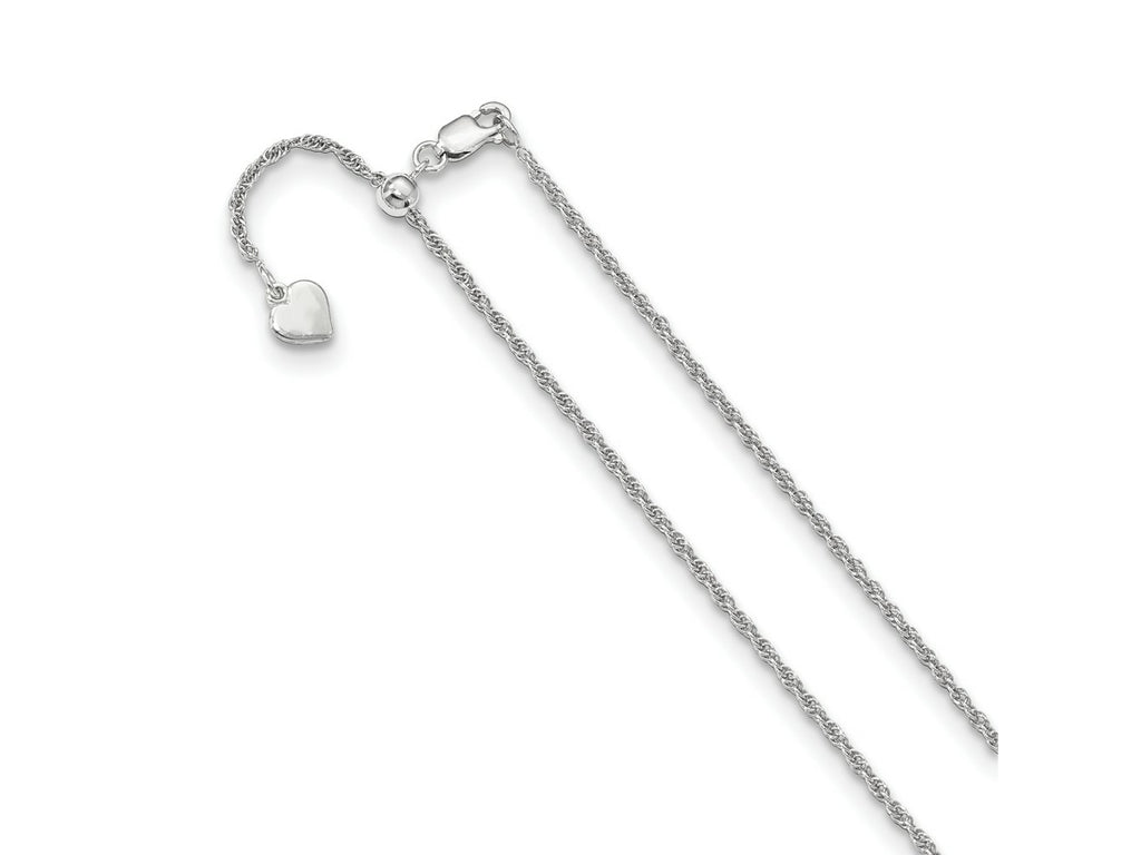 FJC Finejewelers 925 Sterling Silver Adjustable Loose Rope Chain 30 Inches x 1.55 mm