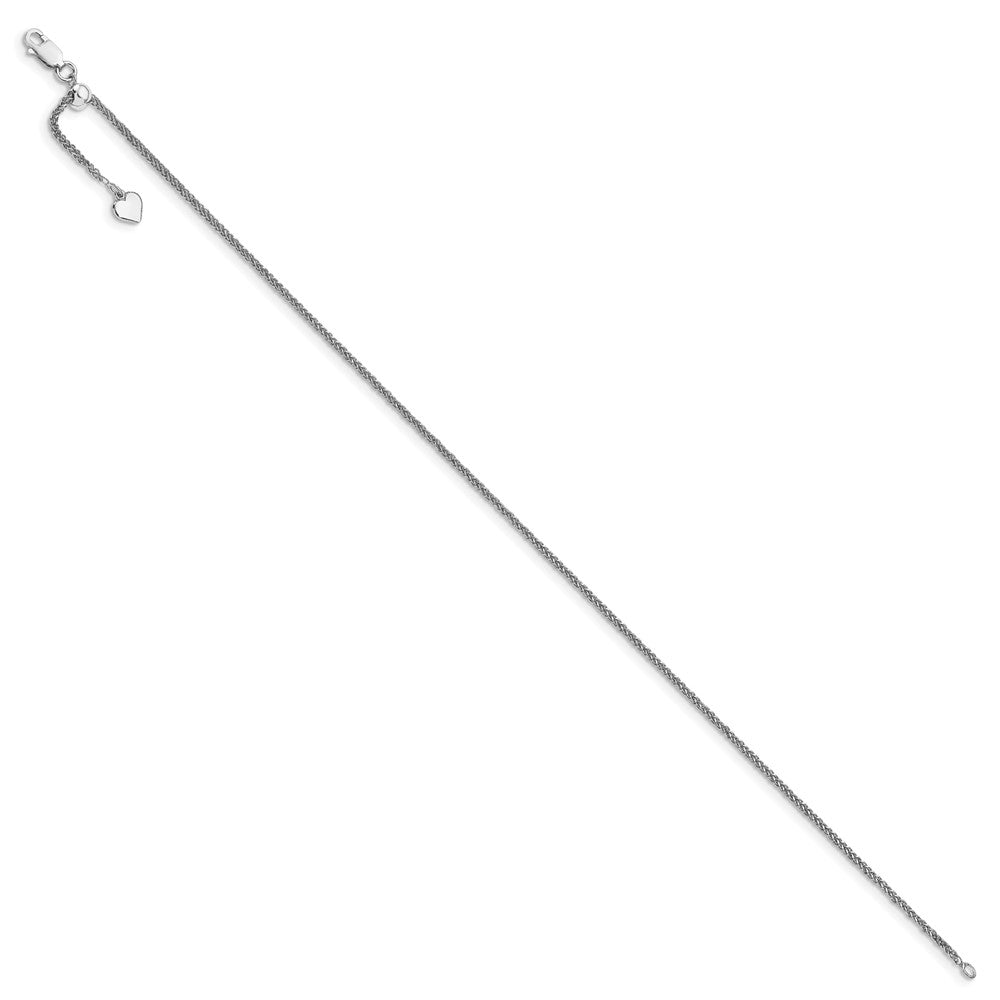 FJC Finejewelers 925 Sterling Silver Spiga 1.45mm Bright Cut 11in Adjustable Wheat Chain 11 Inches x 1 mm