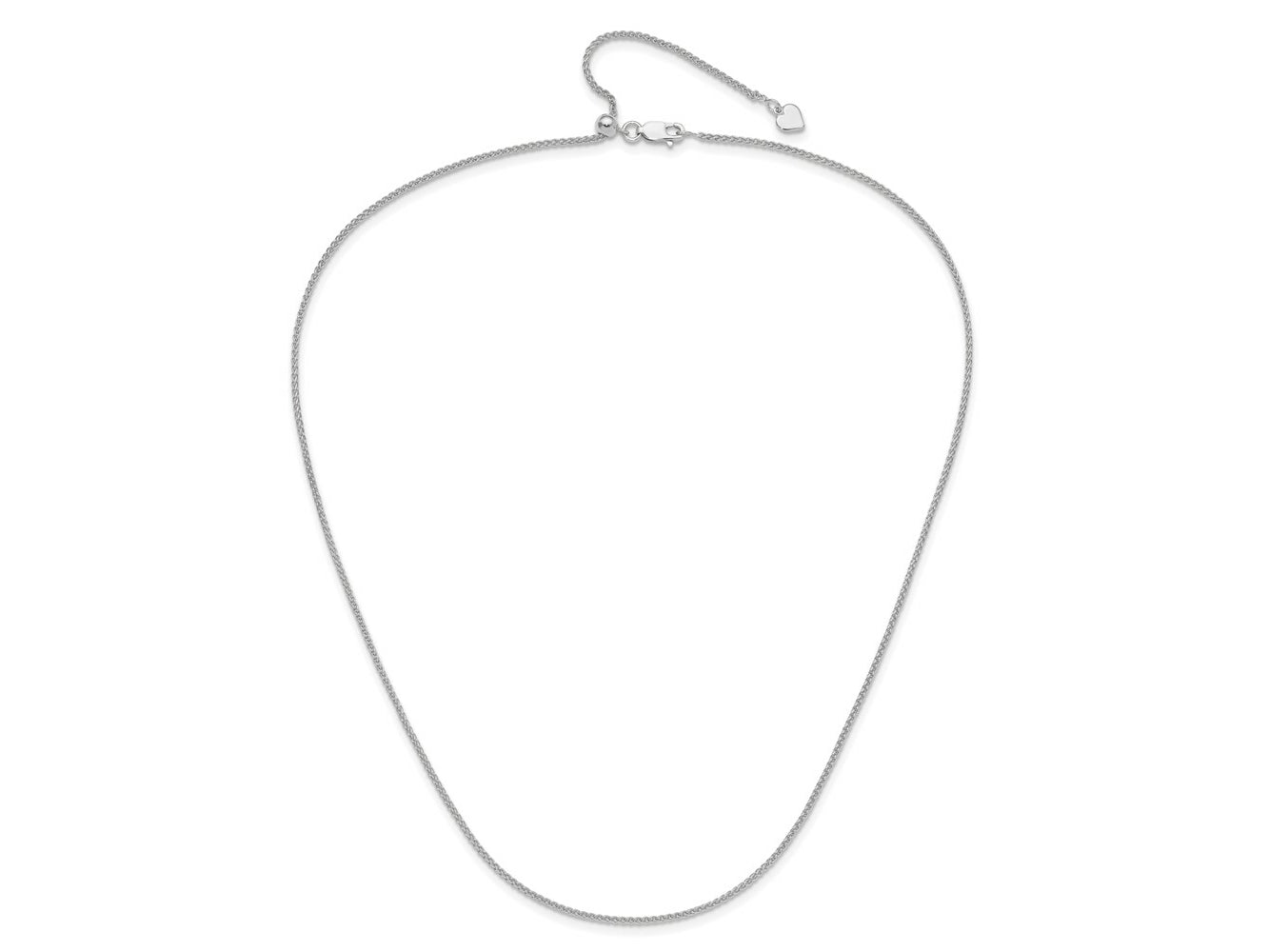 FJC Finejewelers 925 Sterling Silver Adjustable Spiga Chain 22 Inches x 1.5 mm