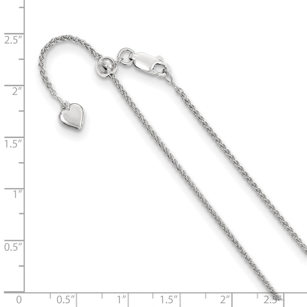 FJC Finejewelers 925 Sterling Silver Adjustable 1.5mm Spiga Chain 30 Inches x 1.45 mm