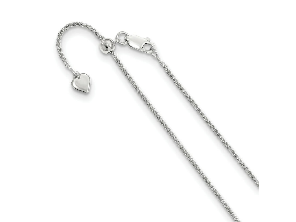 FJC Finejewelers 925 Sterling Silver Adjustable 1.5mm Spiga Chain 30 Inches x 1.45 mm