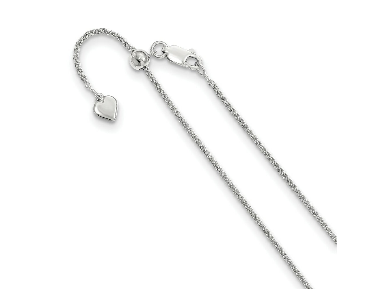 FJC Finejewelers 925 Sterling Silver Adjustable 1.5mm Spiga Chain 30 Inches x 1.45 mm