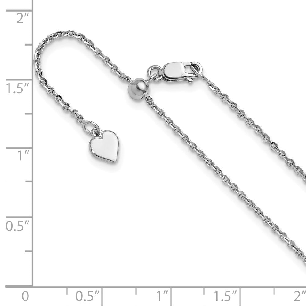 FJC Finejewelers 925 Sterling Silver Adjustable Cable Chain 22 Inches x 1.75 mm