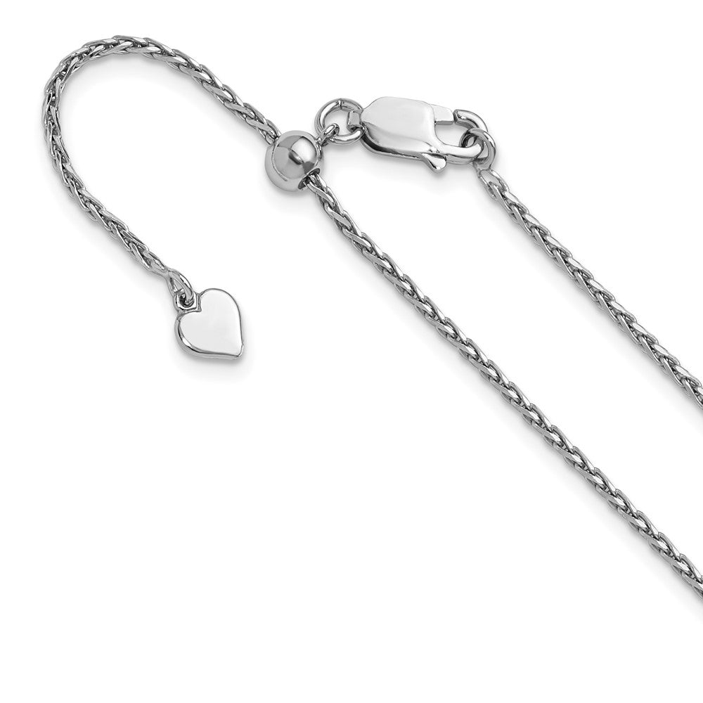 FJC Finejewelers 925 Sterling Silver Adjustable Bright Cut Spiga Chain 22 Inches x 1.5 mm