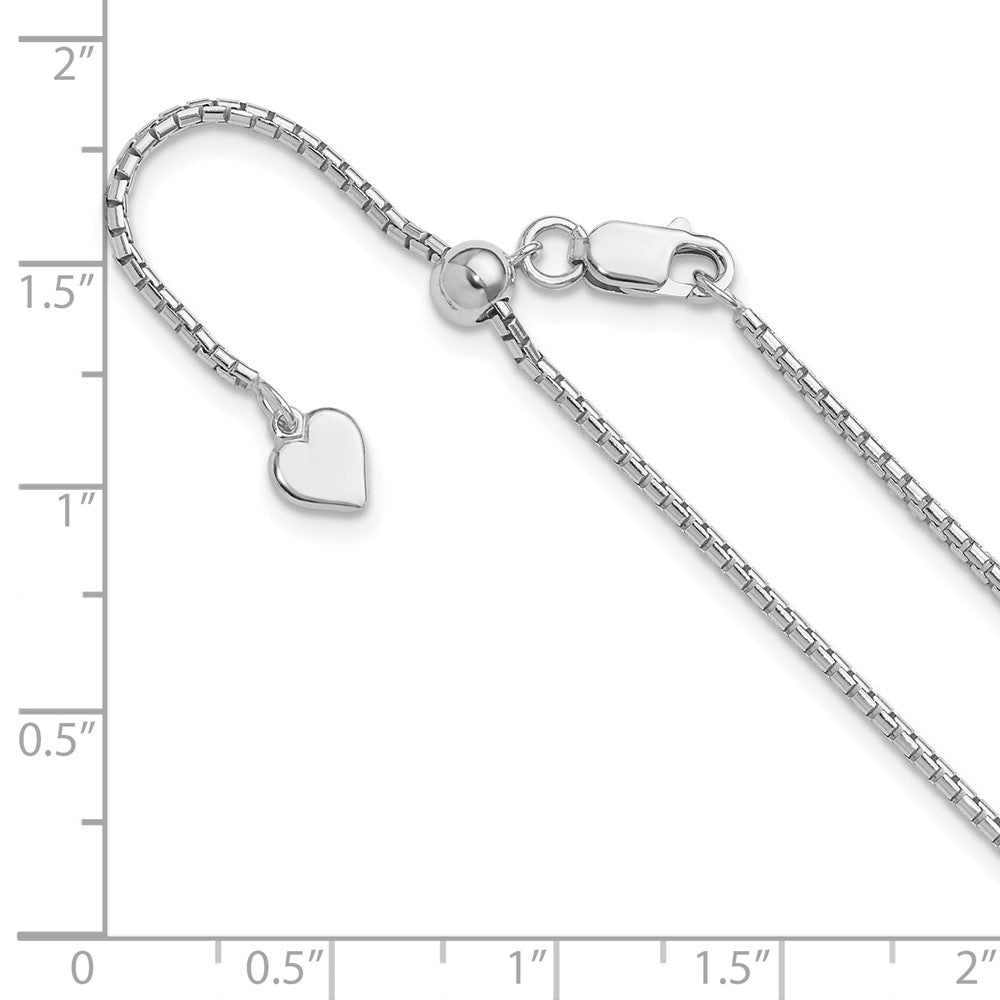 FJC Finejewelers 925 Sterling Silver Adjustable Round Box Chain 22 Inches x 1.5 mm