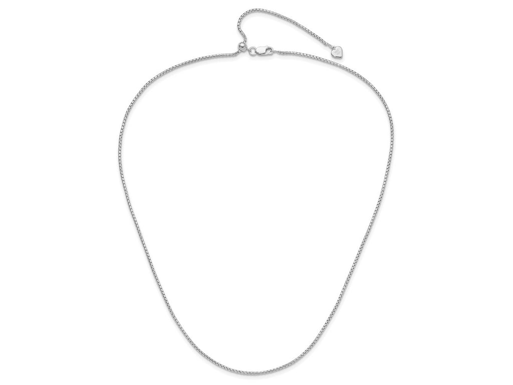 FJC Finejewelers 925 Sterling Silver Adjustable Round Box Chain 22 Inches x 1.5 mm