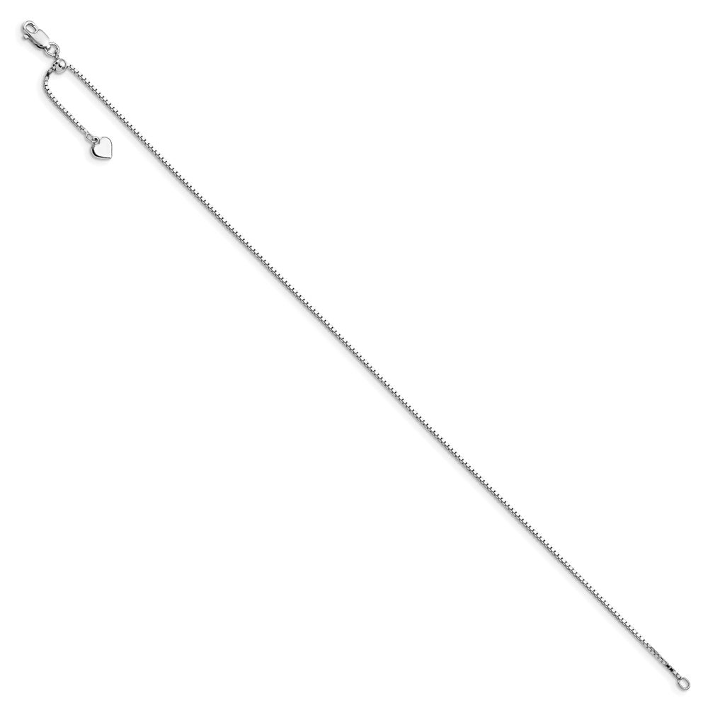 FJC Finejewelers 925 Sterling Silver 11in Adjustable Box Chain 11 Inches x 1 mm