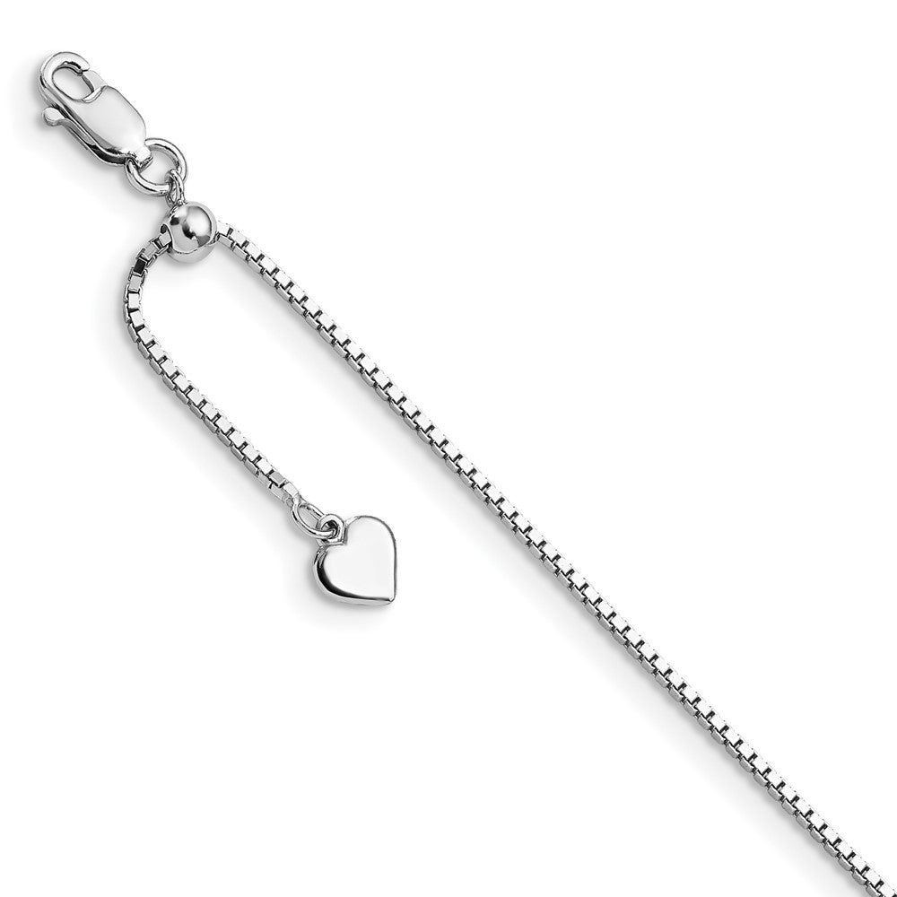FJC Finejewelers 925 Sterling Silver 11in Adjustable Box Chain 11 Inches x 1 mm