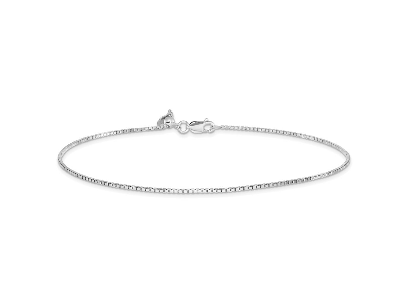 FJC Finejewelers 925 Sterling Silver 11in Adjustable Box Chain 11 Inches x 1 mm
