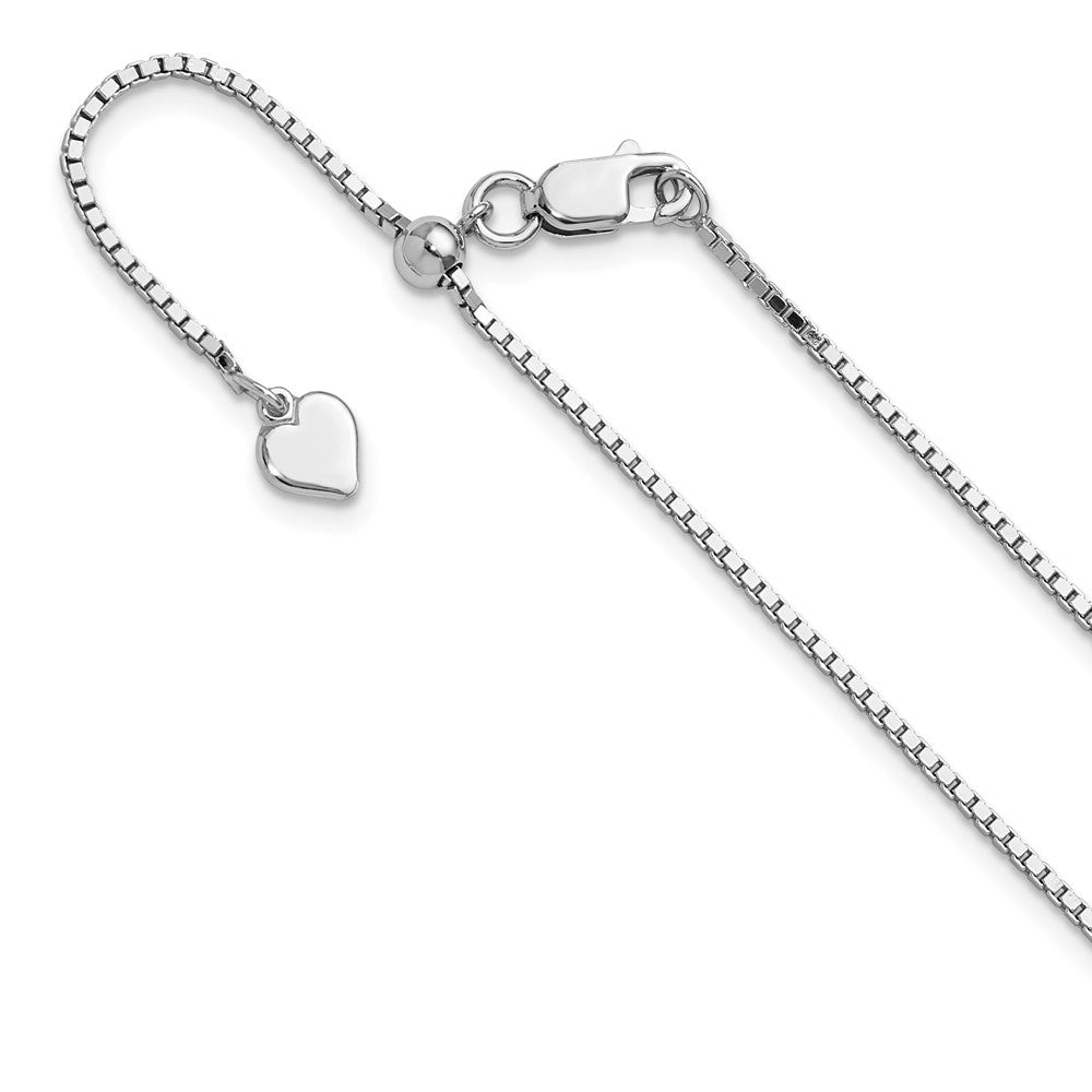 FJC Finejewelers 925 Sterling Silver Adjustable Box Chain 22 Inches x 1.15 mm